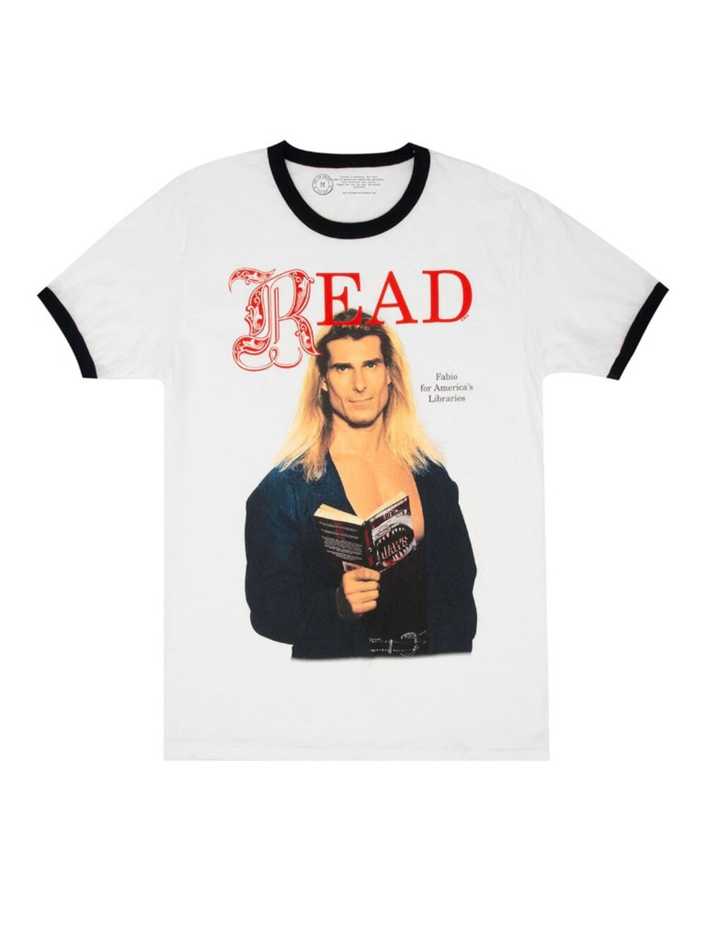 Fabio Ringer Tee, Unisex, Size Small, NWT